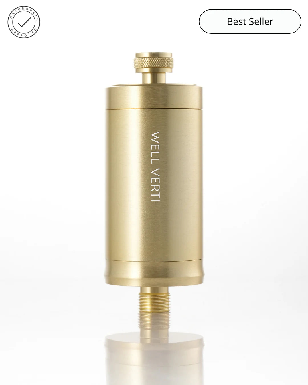 Wellness Pod ™ Shower Filter- Brushed Gold